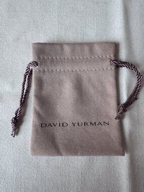 NWOT David Yurman Drawstring Jewelry Pouch 3.5" x 4.5"